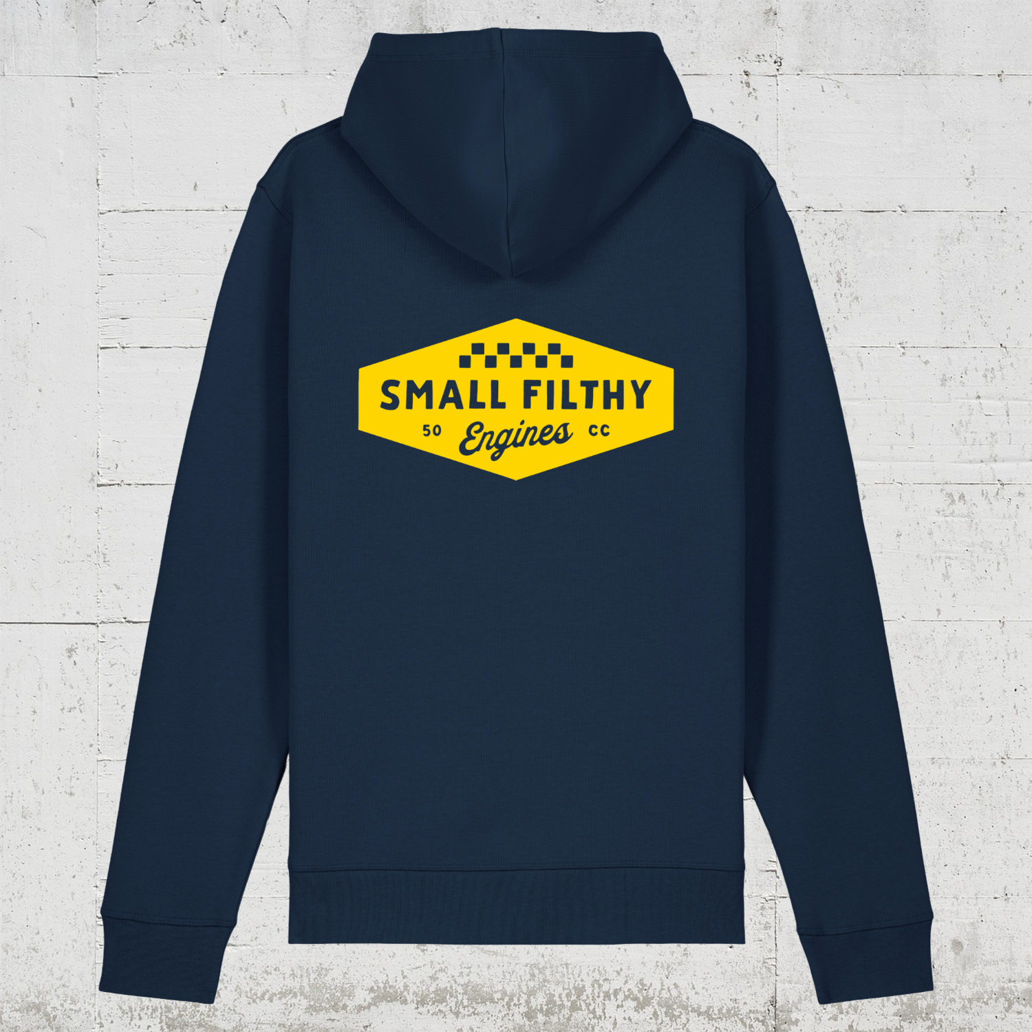 SFE Diamond | HLP Artists Bio Hoodie unisex back - french navy