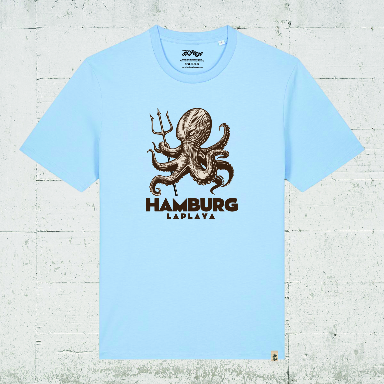 Neptuns Octopus | Bio T-Shirt Men in blue soul