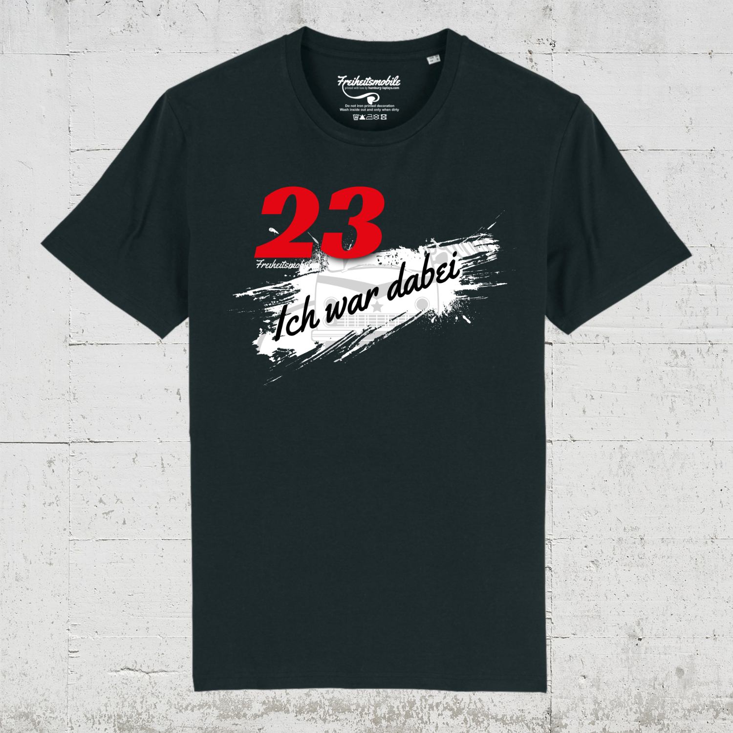 Freiheitsmobile Splash | Bio T-Shirt Men - black