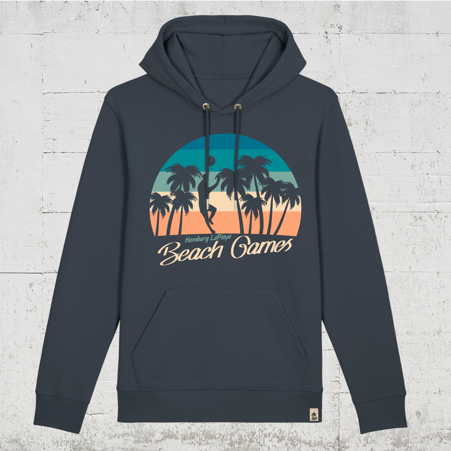 Beach Games | Bio Hoodie unisex india ink grey