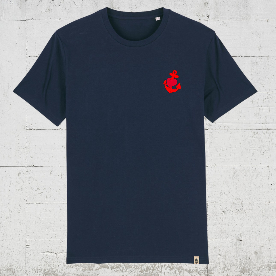 Anker klein | Bio T-Shirt Men french navy