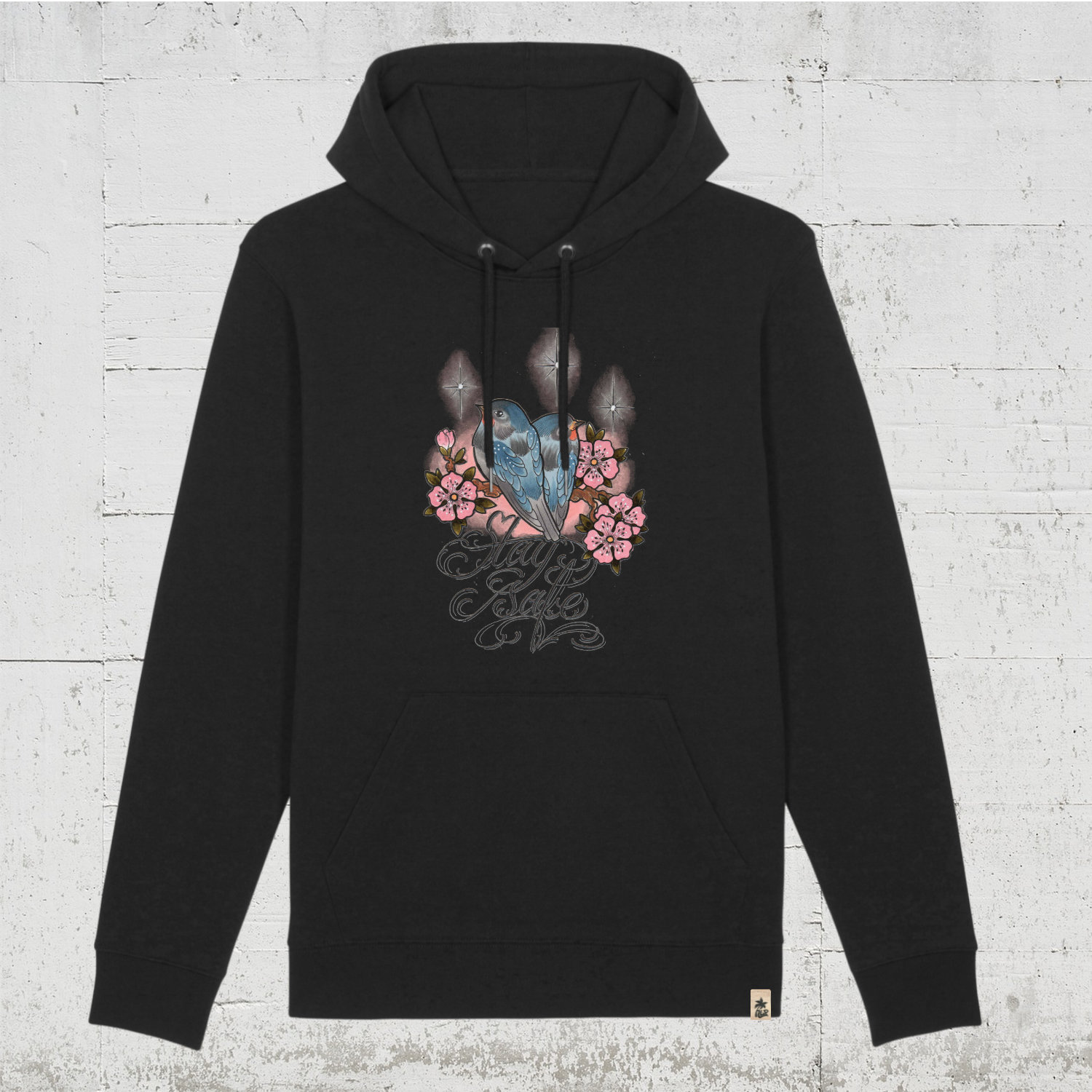 Cutekarin - Stay Safe |  Bio Hoodie unisex HLP Artists black