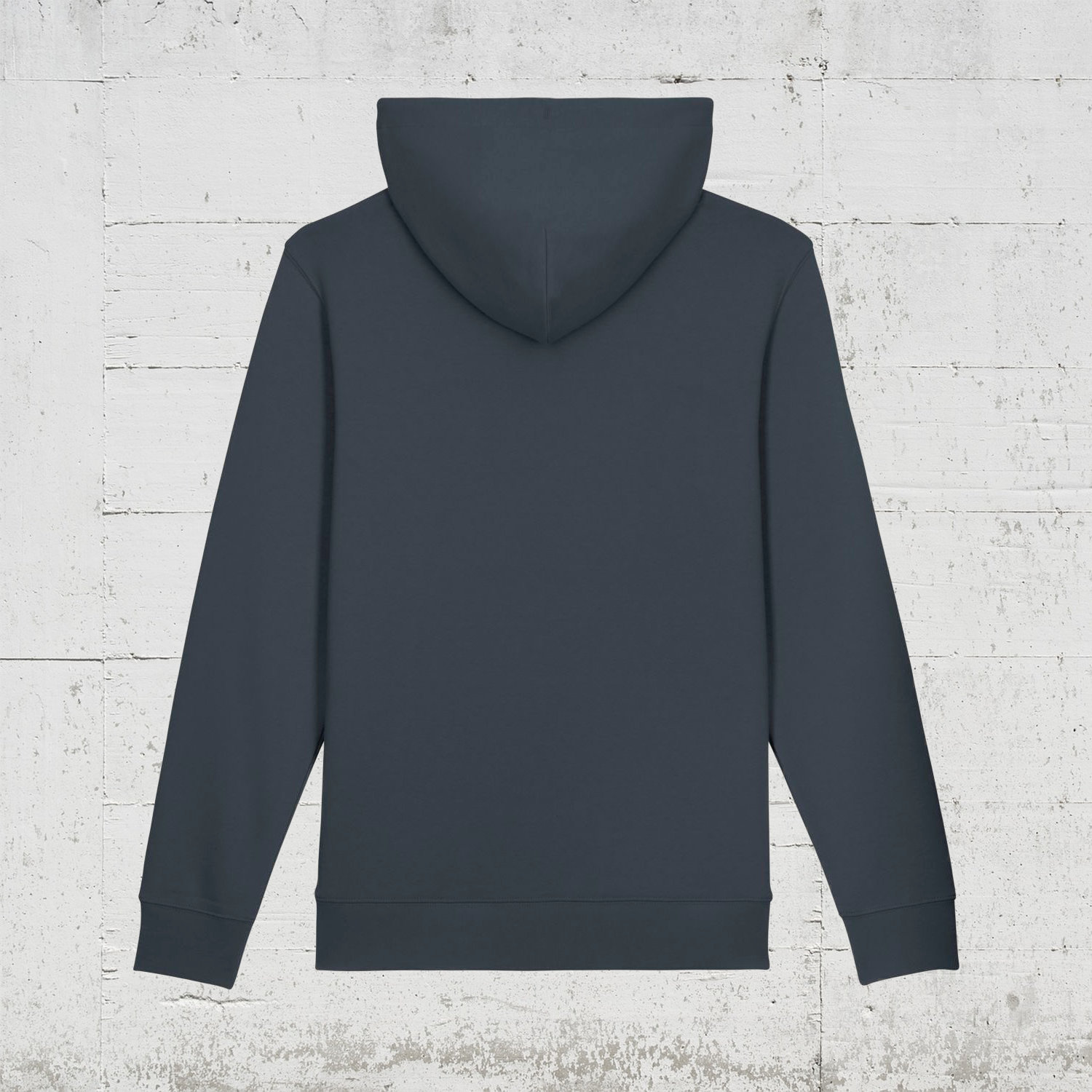 Poolshark | Bio Hoodie unisex india ink grey back