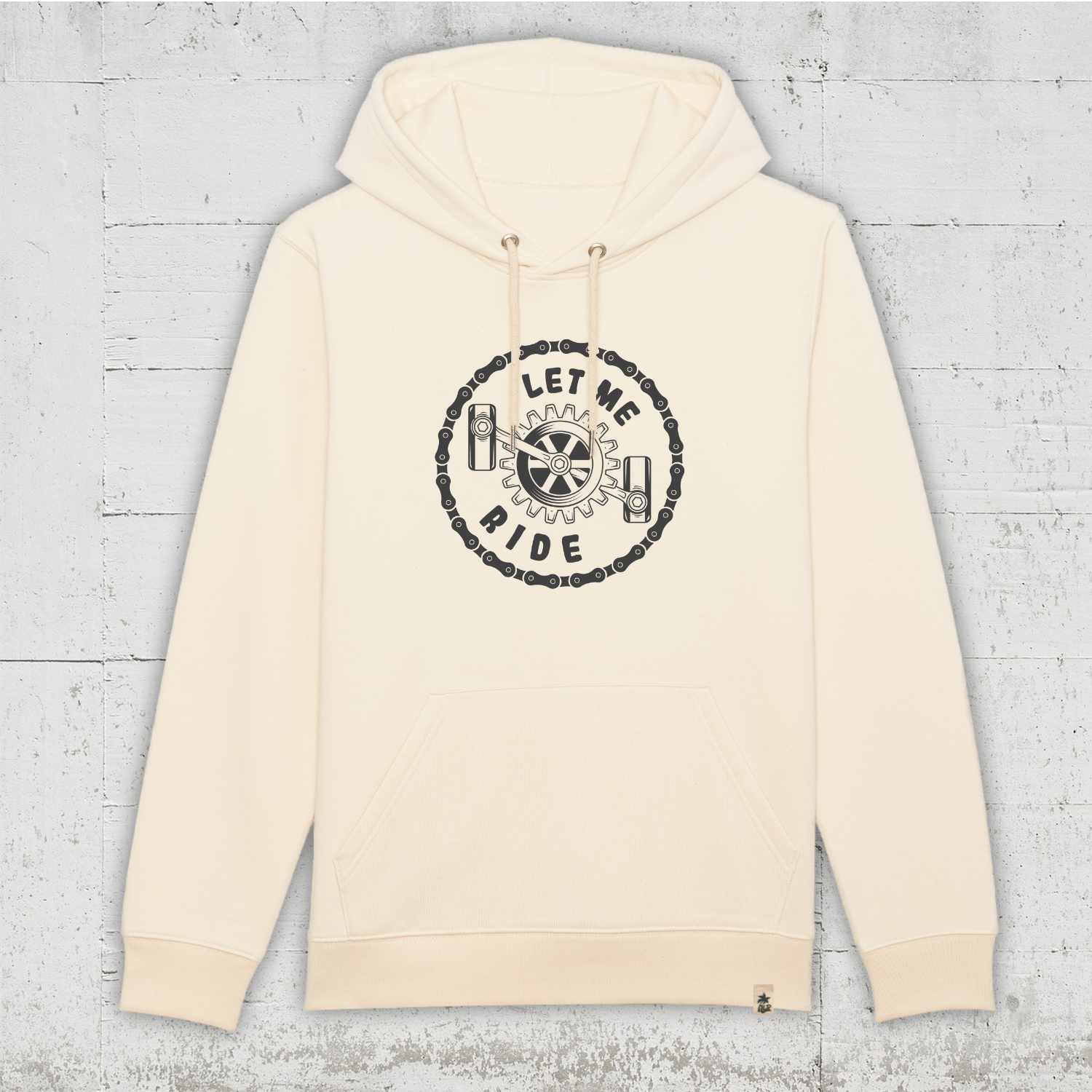 Let Me Ride | Bio Hoodie unisex natural raw
