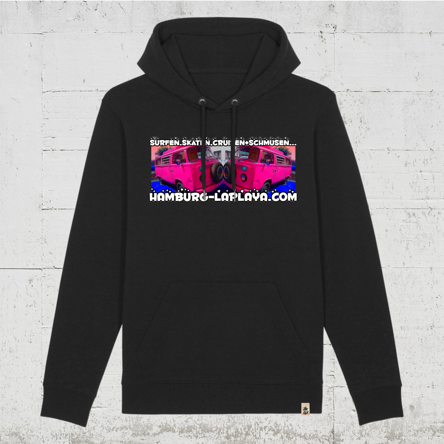 Surfen Skaten | Bio Hoodie unisex black