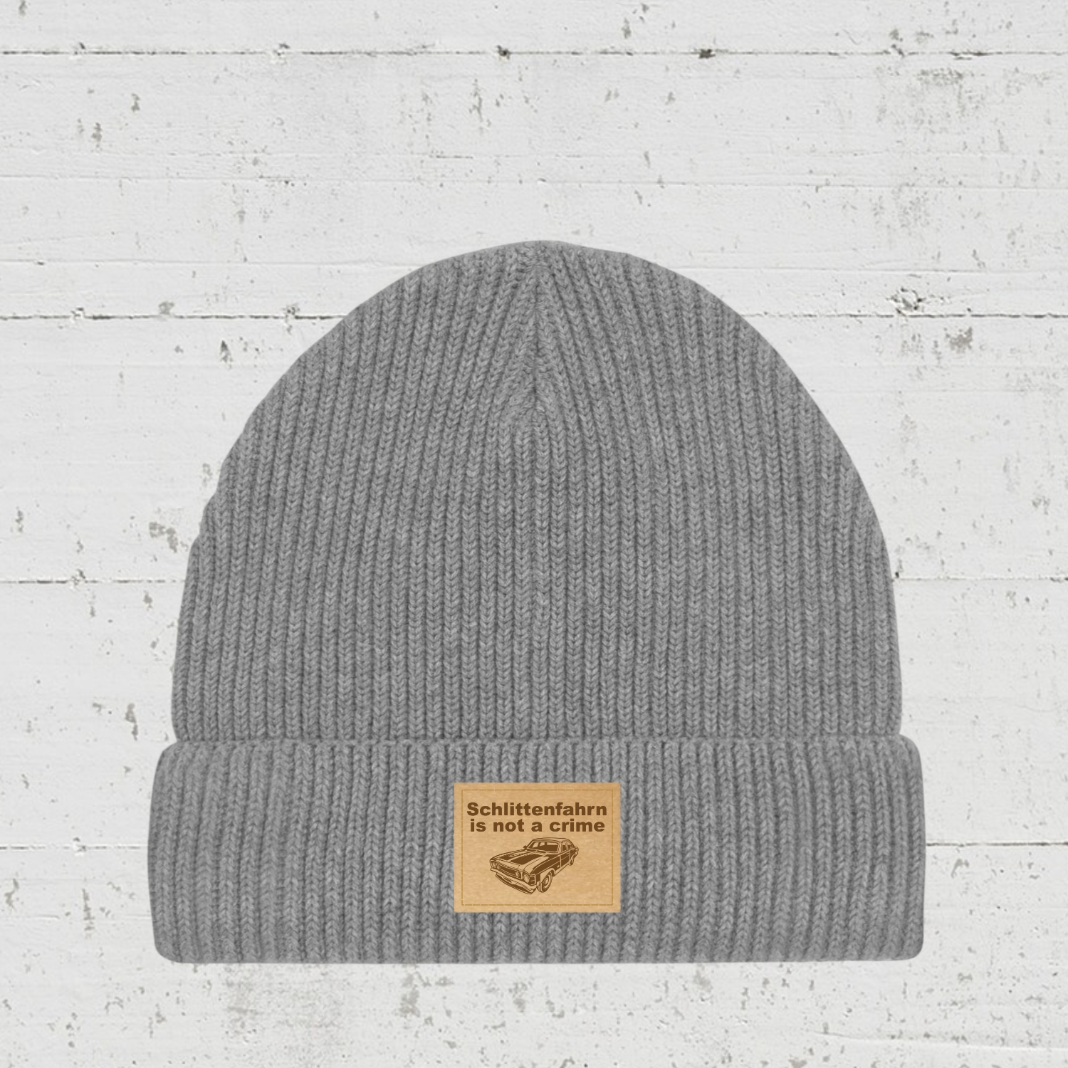 Schlitten fahrn is not a crime | Bio Fisherman Beanie unisex