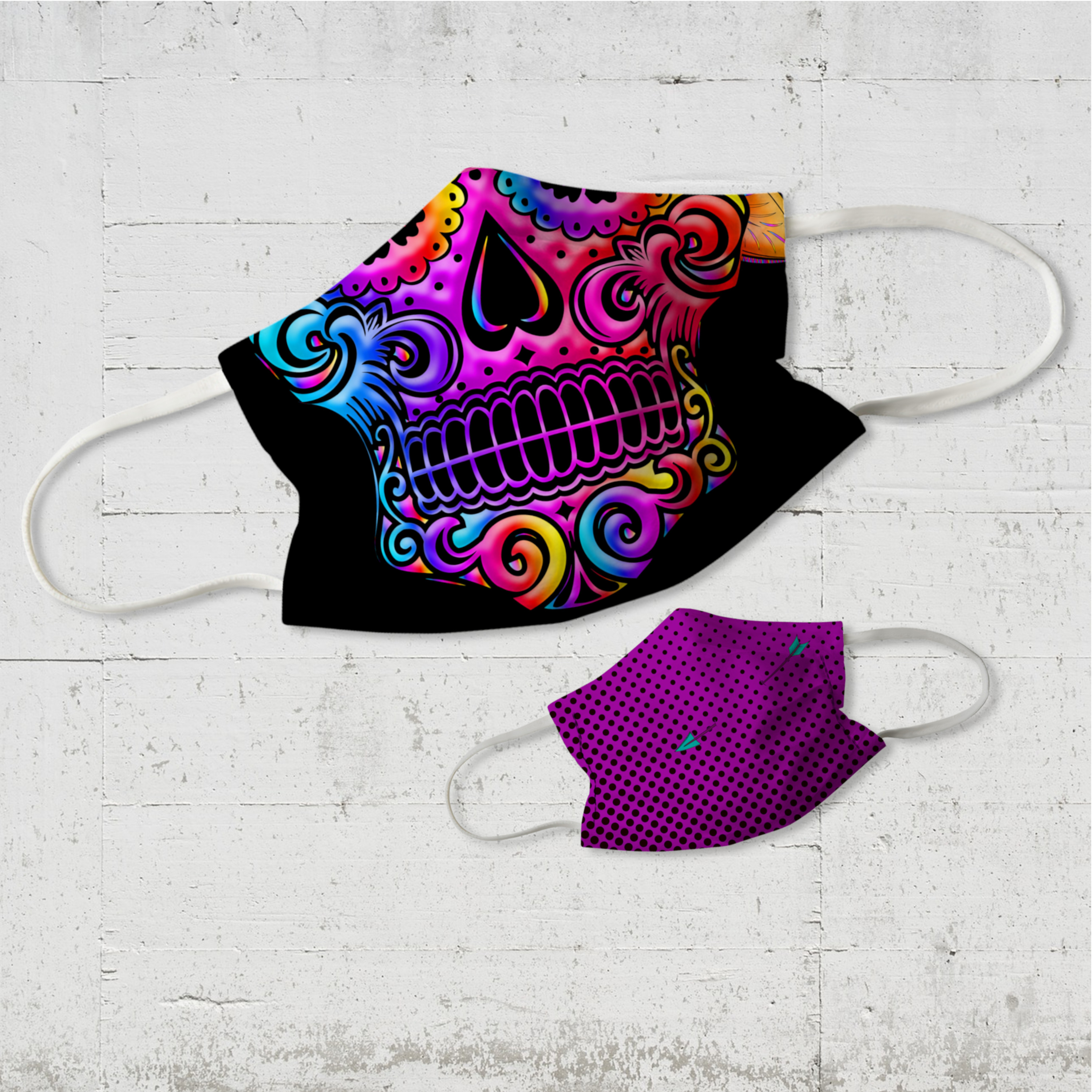 Sugar Skull Wende-Maske organic fairwear vegan