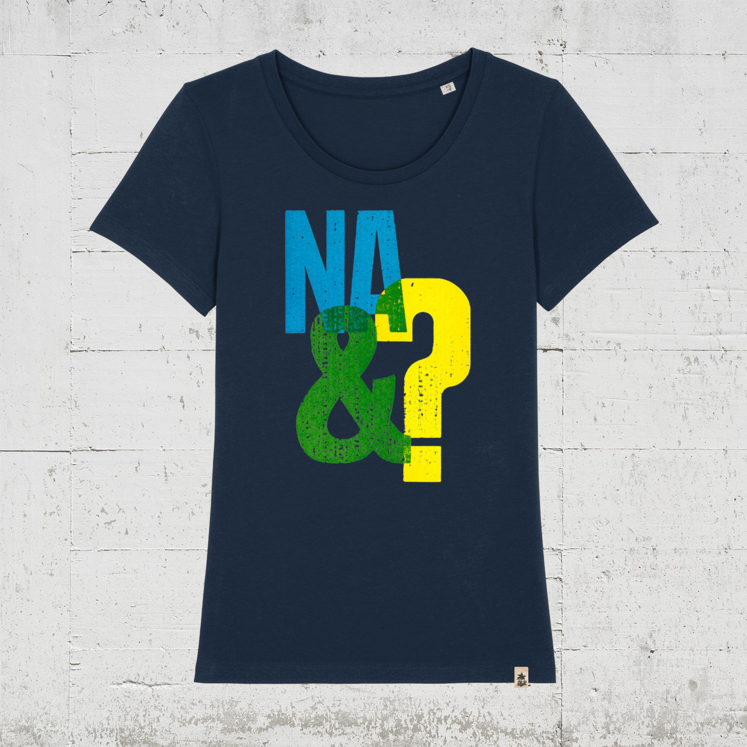 About Paper - Na&?  | Bio T-Shirt Women HLP-Artists french navy