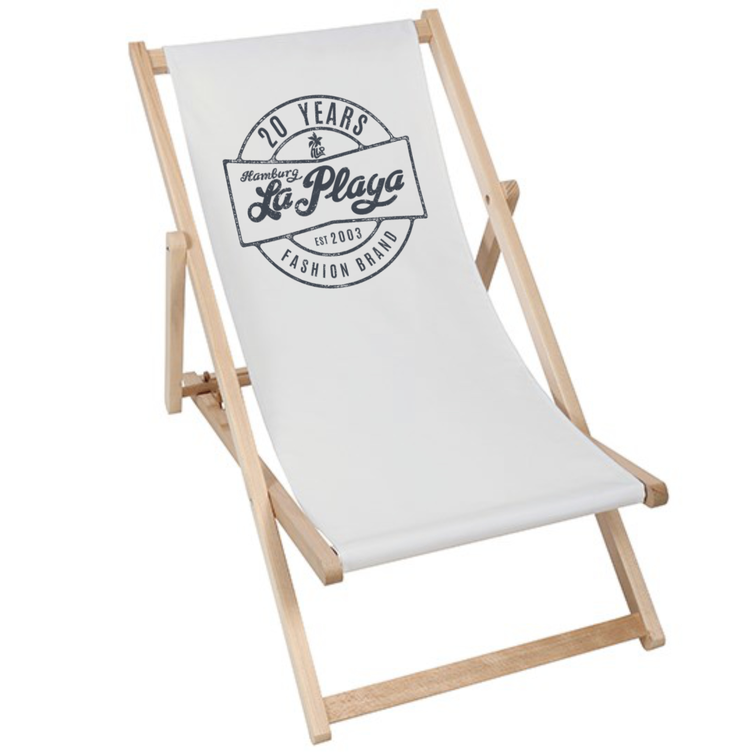 20 Years | Liegestuhl Deck Chair - pale grey