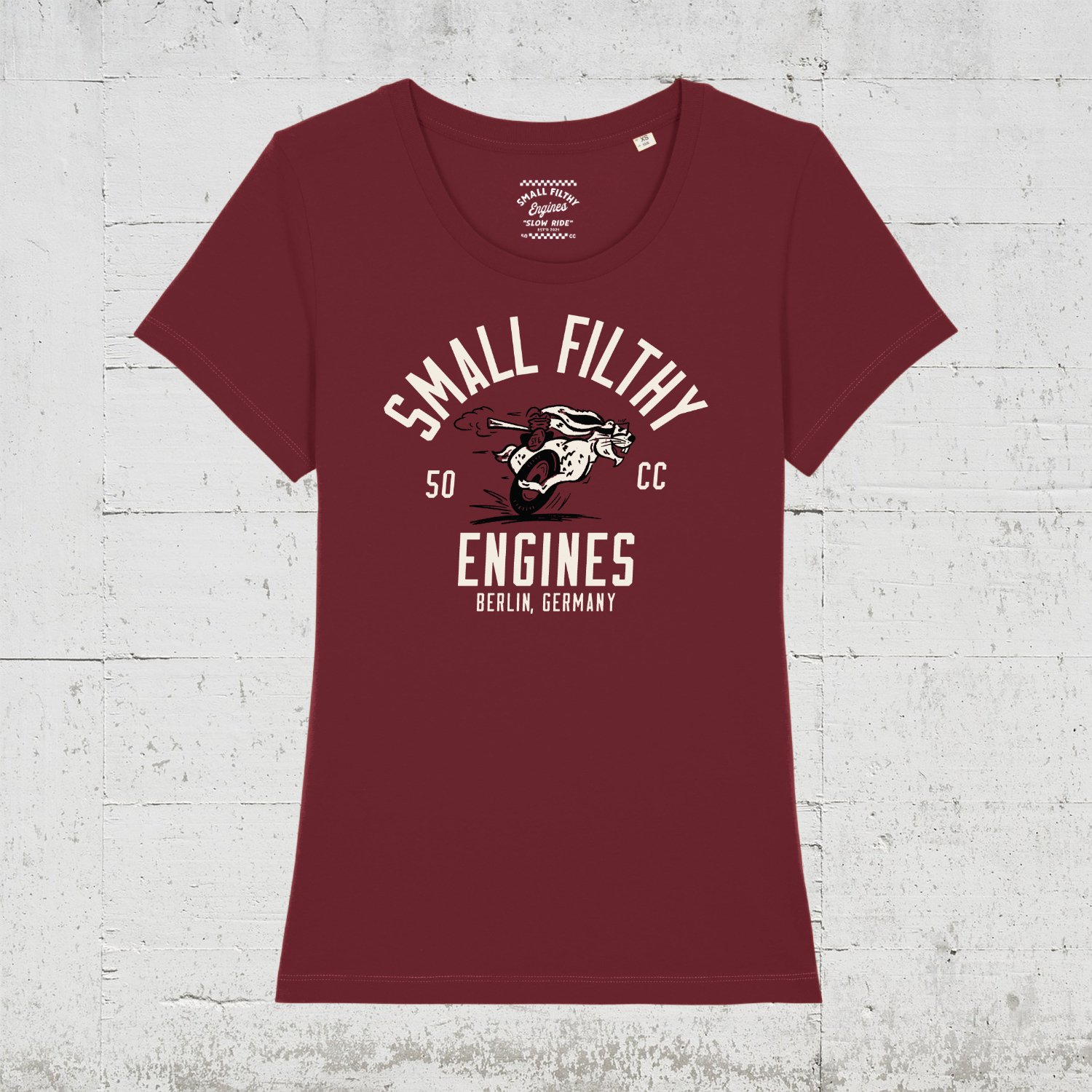 SFE Filthy Rabbit | Bio T-Shirt - burgundy