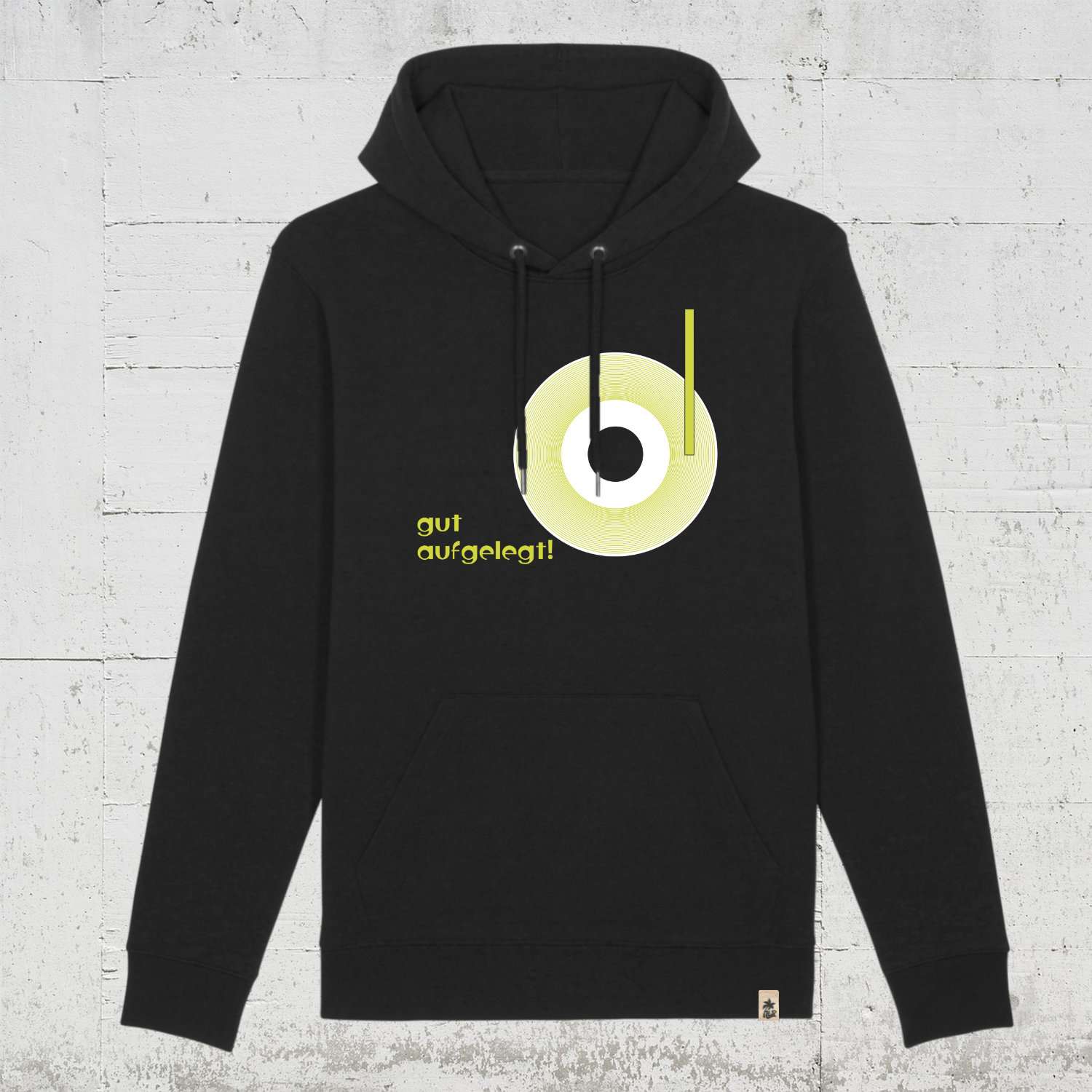 gut aufgelegt | Bio Hoodie unisex black