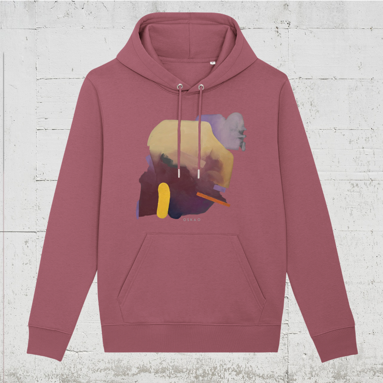 Oska O - Dough Heffner | Bio Hoodie unisex HLP-Artists hibiscus rose