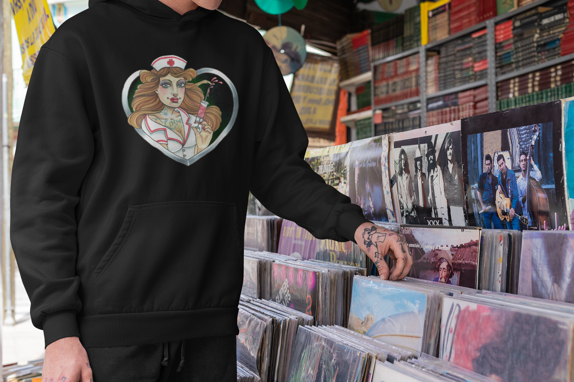 Cutekarin - Love Injection | Bio Hoodie unisex HLP Artists Record Store