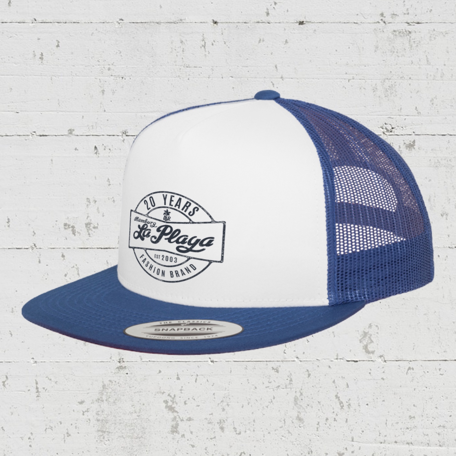 20 Years | Trucker Cap front - royal blue white royal blue