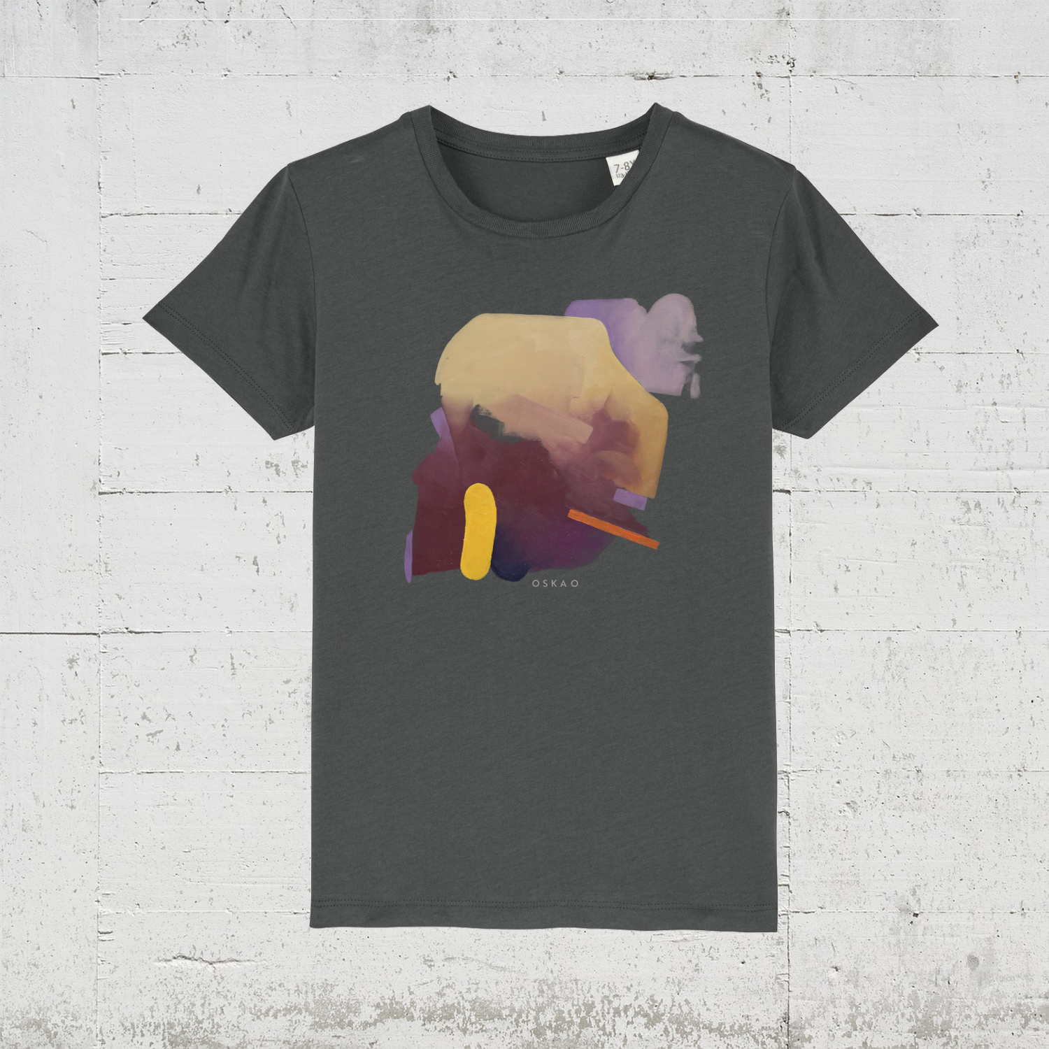 Oska O - Dough Heffner | Bio T-Shirt Kids HLP-Artists  organic. vegan. fairwear. anthracite