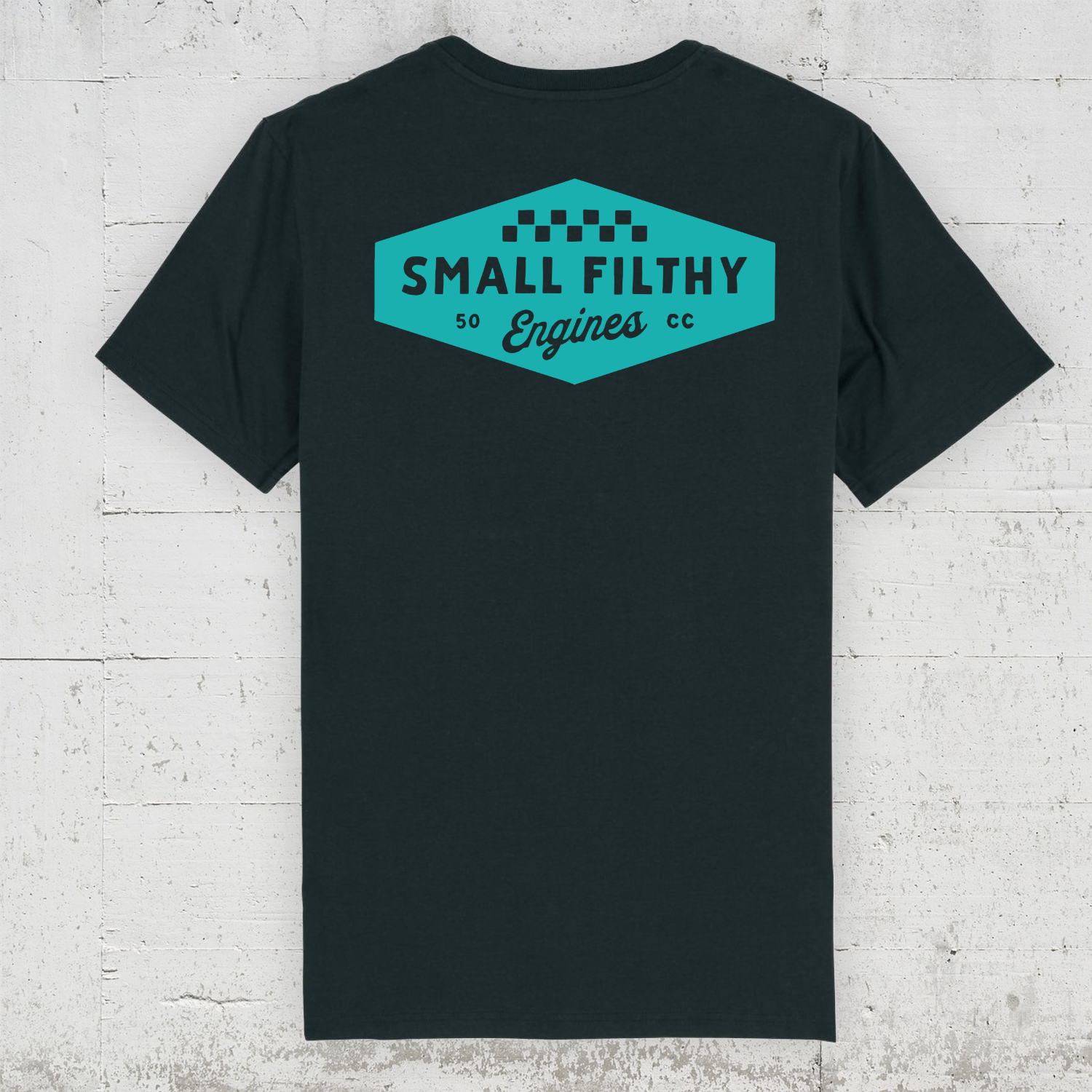SFE - Logo | HLP Artists Bio T-Shirt Men back - black