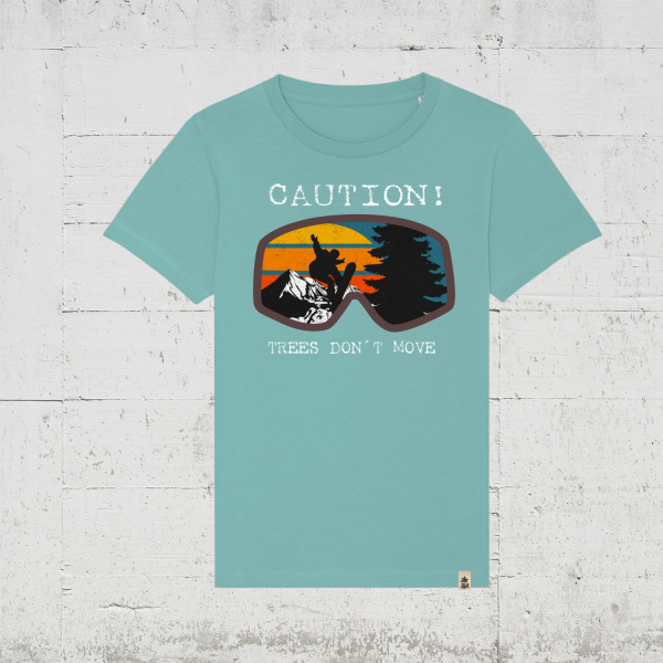 Trees Don't Move | T-Shirt Kids teal monstera