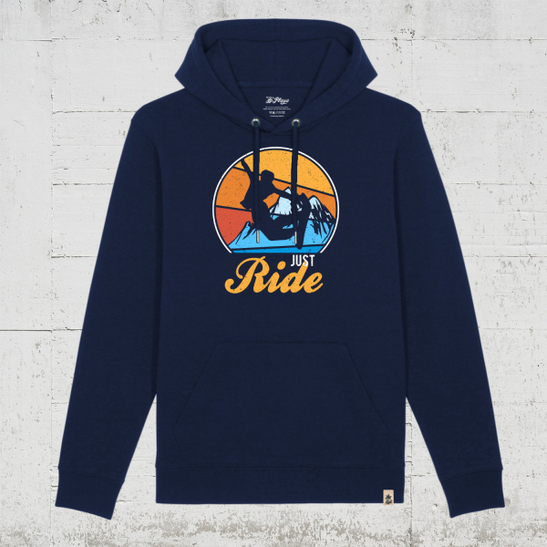 Just ride - Snowboard Edition | Bio Hoodie unisex - french navy front