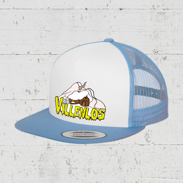 Villenlos Winter Edition | Trucker Cap front - caroline blue white carolinie blue