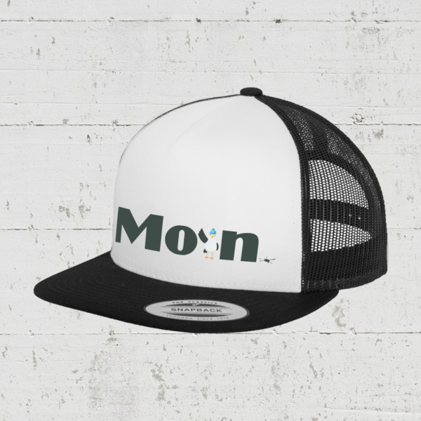Moin | Trucker Cap front - black white black