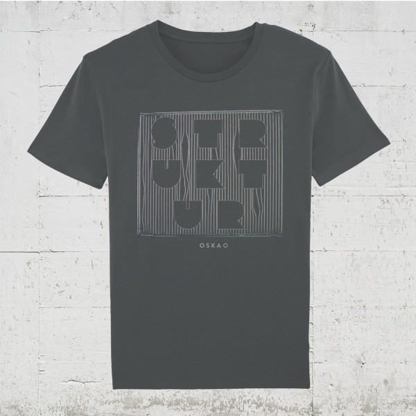 Oska O - Struktur | Bio T-Shirt Men HLP-Artists anthracite