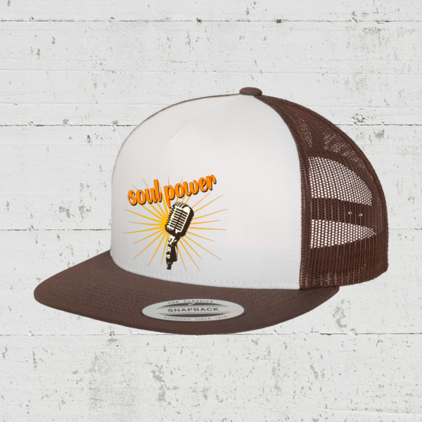 Soulpower | Trucker Cap front - brown white brown