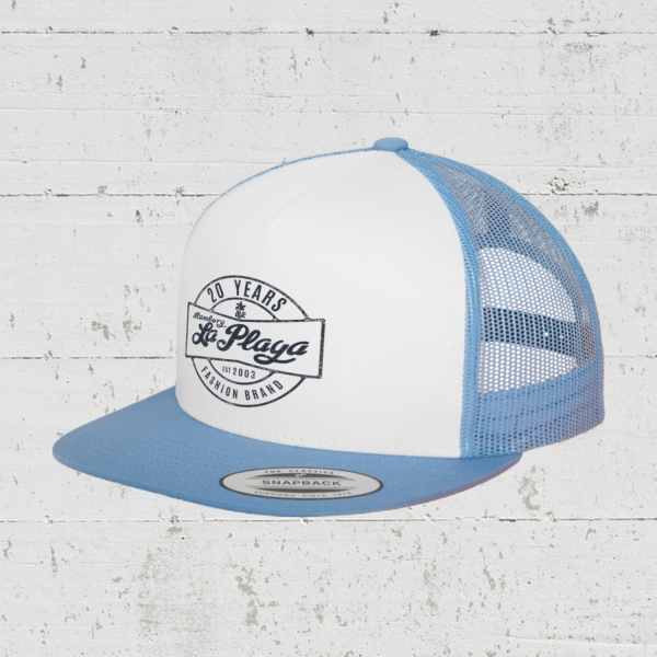 20 Years | Trucker Cap front - caroline blue white caroline blue