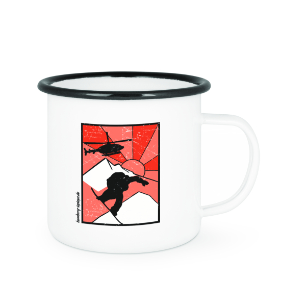 Heliboarder | Emaille-Tasse