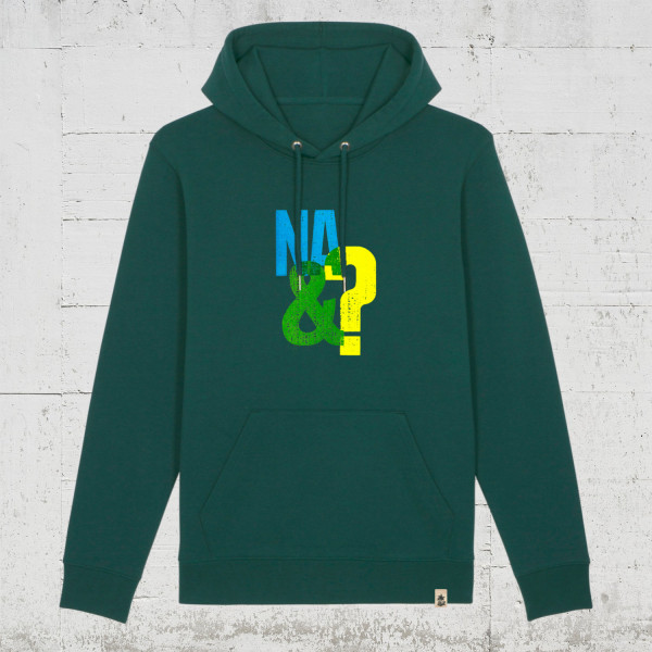 About Paper - Na&? | Bio Hoodie unisex HLP Artists glazed green