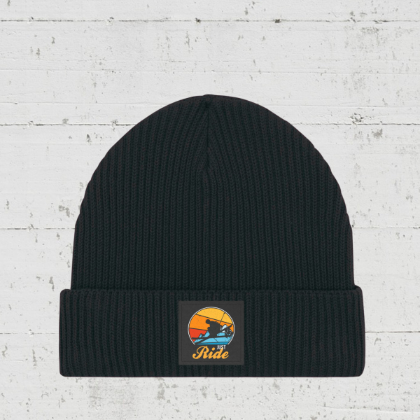 Just Ride - Ski Edition | Fisherman Beanie unisex - black