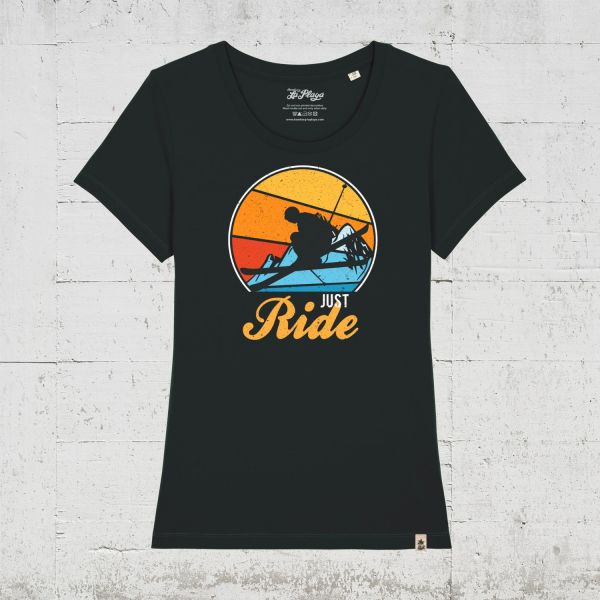 Just ride - Ski Edition | Bio T-Shirt Women - black
