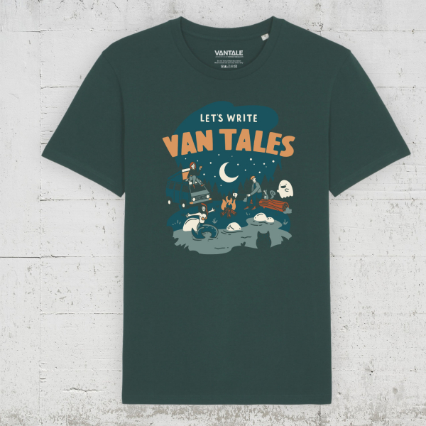 VANTALE - Let's Write Van Tales | Bio T-Shirt Men - glazed green