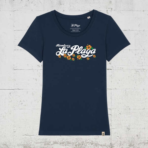 Signature Flower | Bio T-Shirt Women - french navy