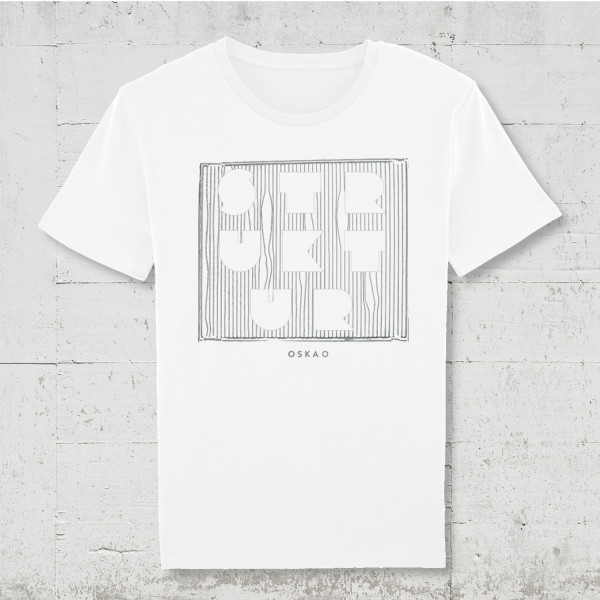 Oska O - Struktur | Bio T-Shirt Men HLP-Artists white