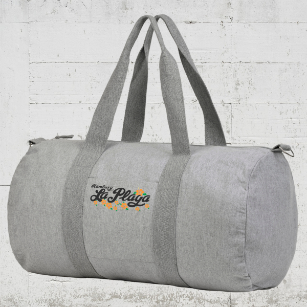 Signature Flower | Bio Duffle Bag - heather grey