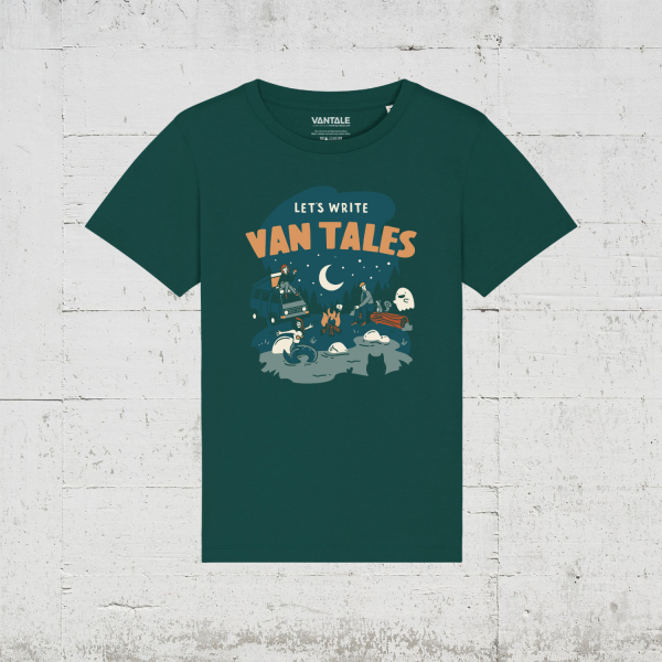 VANTALE Let's Write Van Tales | Bio T-Shirt Kids - glazed green