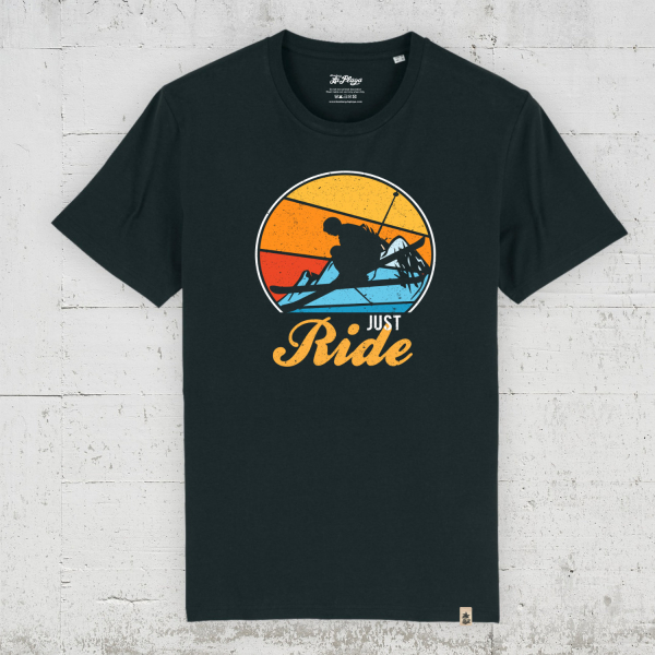 Just Ride - Ski Edition | Bio T-Shirt Men - black