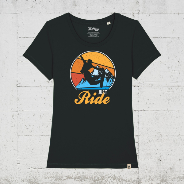Just ride - Snowboard Edition | Bio T-Shirt Women - black