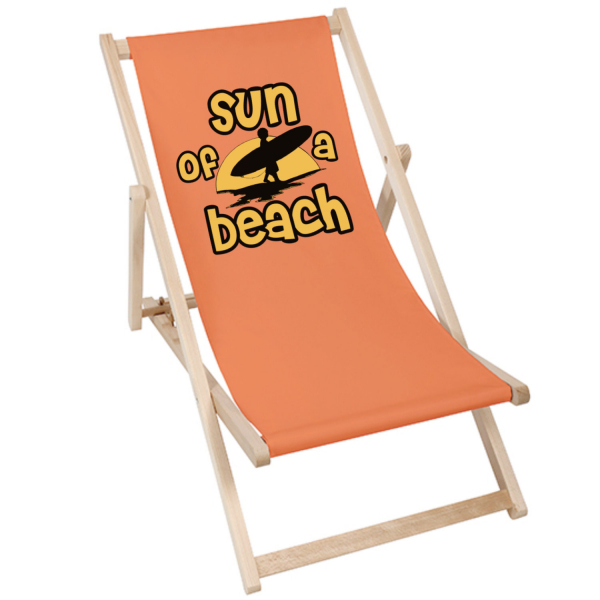 Sun Of A Beach | Liegestuhl Deck Chair - orange