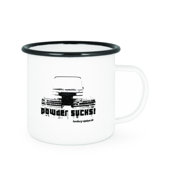 Powder Sucks! | Emaille-Tasse