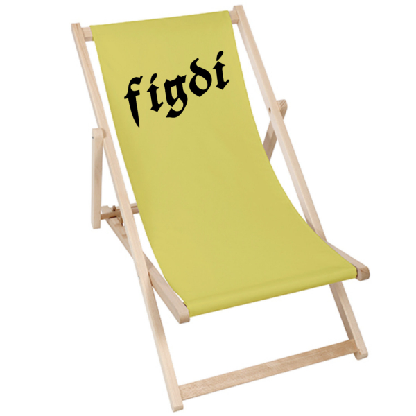 figdi | Liegestuhl Deck Chair - yellow