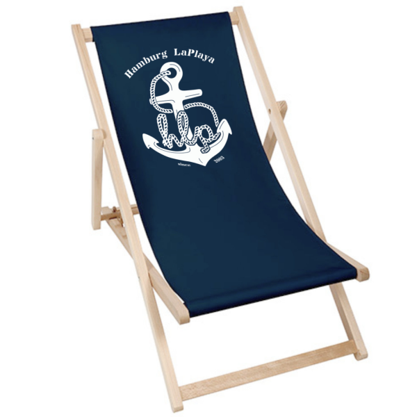 Anker und Tau | Liegestuhl Deck Chair - french navy