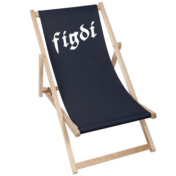 figdi | Liegestuhl Deck Chair - black