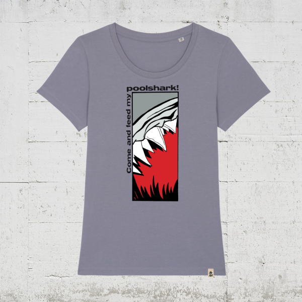 Poolshark | Bio T-Shirt Women lava grey