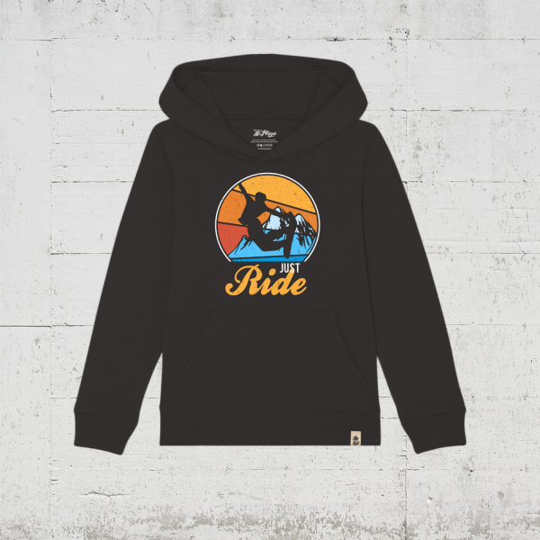 Just Ride Snowboard Edition | Bio Hoodie Kids - black