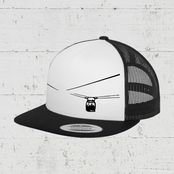 Nebelgondel | Trucker Cap front - black white black