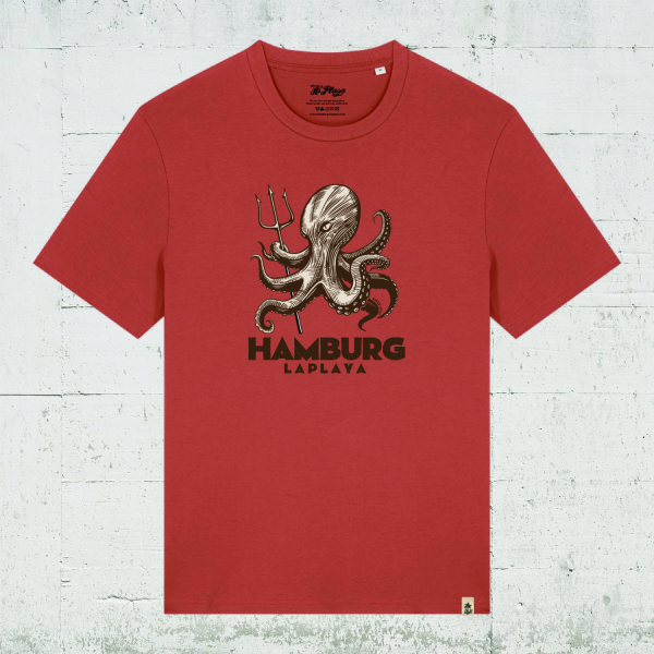 Neptuns Octopus | Bio T-Shirt Men in heritage brown