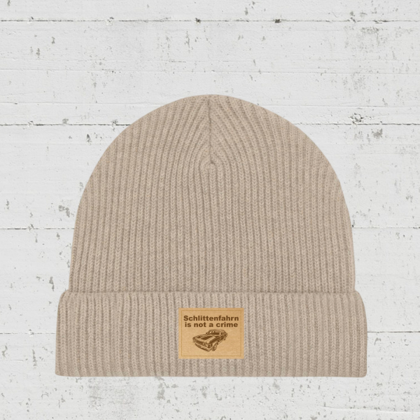 Schlitten fahrn is not a crime | Bio Fisherman Beanie unisex