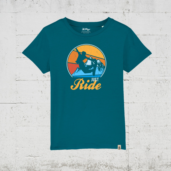 Just Ride Snowboard Edition | Bio T-Shirt Kids - ocean depth
