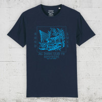 SFE - All Roads | HLP Artists Bio T-Shirt Men - french navy